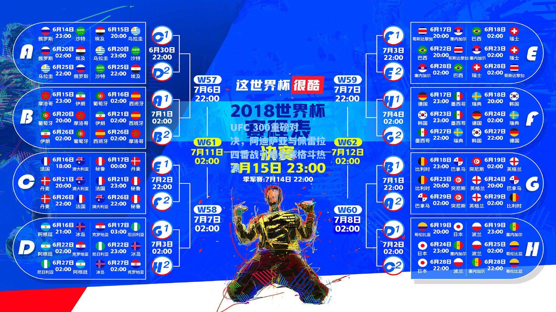 UFC 300重磅对决，阿迪萨亚与佩雷拉四番战引爆全球格斗热潮